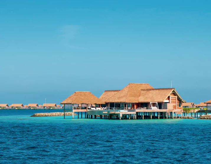 Resort on an island in Maldives