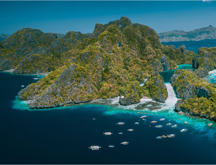 Aerial panorama of Philippines